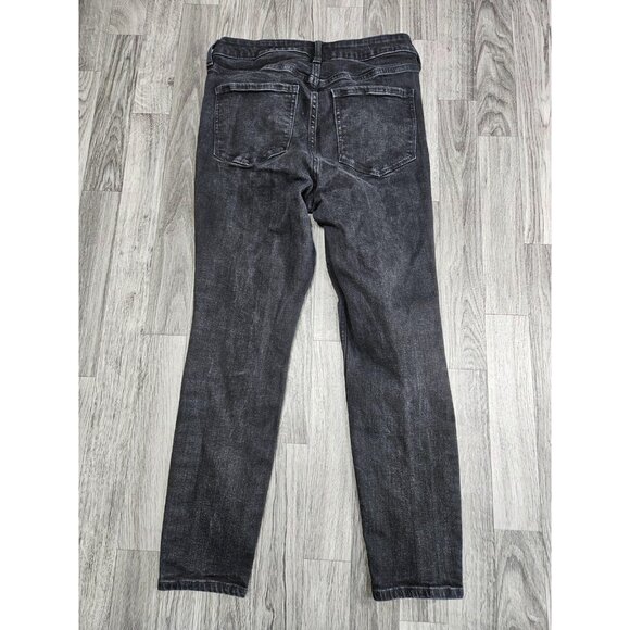 Gap Jeans Womens 8/29 Short Black High Rise Universal Legging Stretch Denim - Picture 2 of 11